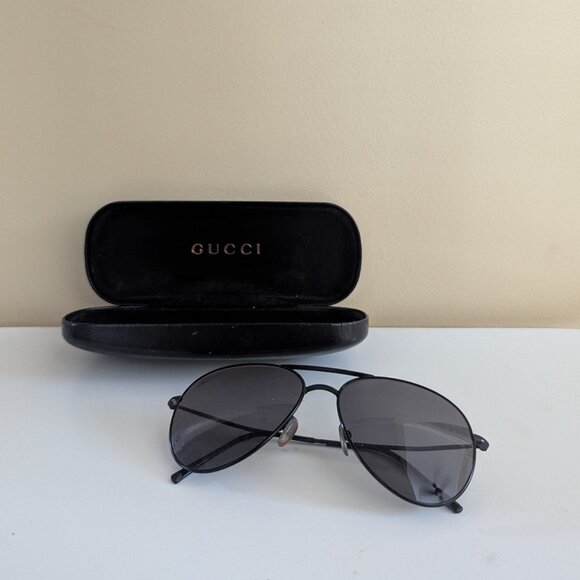 GUCCI AVIATOR FRAME SUNGLASSES - Picture 1 of 5